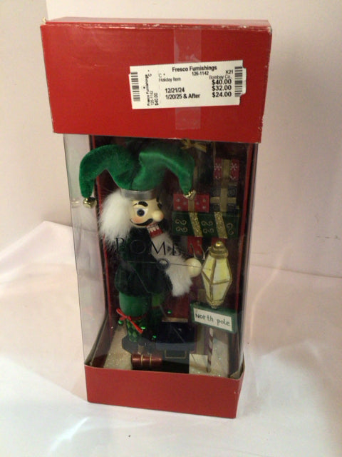 Bombay Co. Nutcracker Green/multi Jester Holiday Item