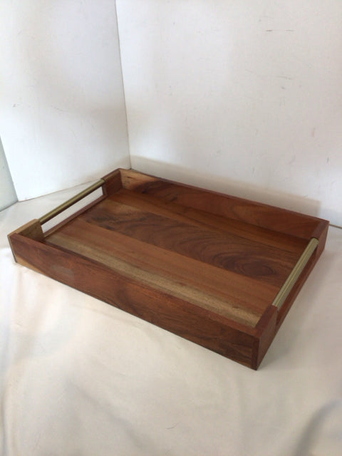 Brown Wood Tray