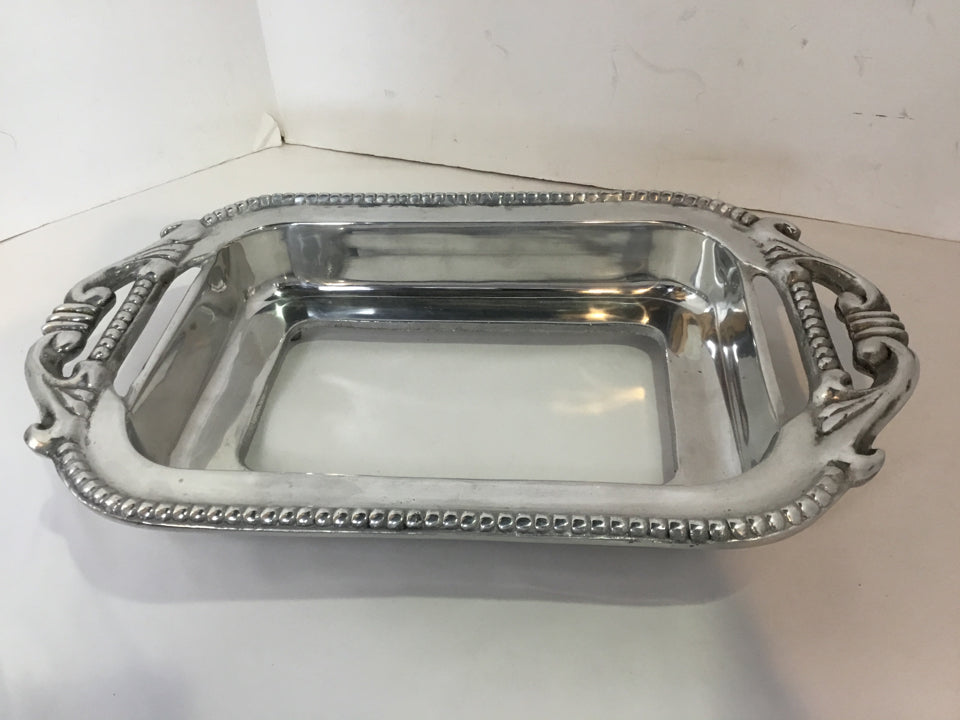 Mariposa Silver Aluminum Handles Casserole