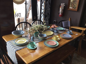 Lu-Ray Vintage Pastel Ceramic Dish Set