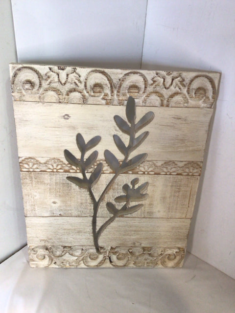 Rustic Wood Cut Out White Wall Decoration Art