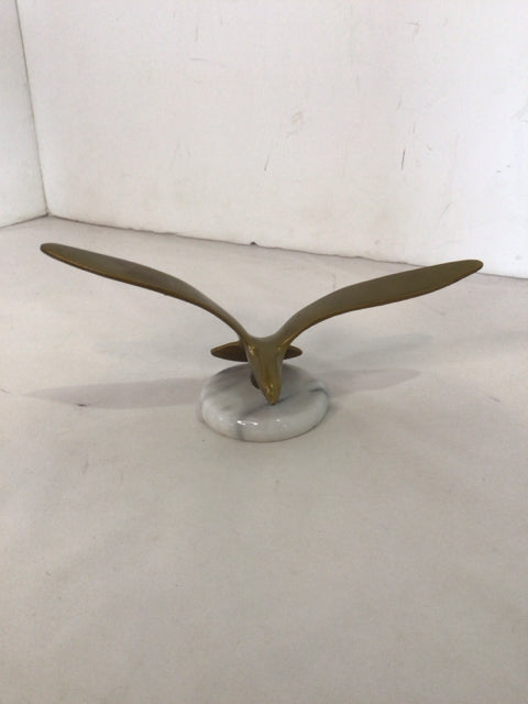 Mid Century Brass Bird Statue