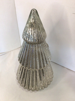 Christmas Silver Mercury Glass Tree Holiday Item