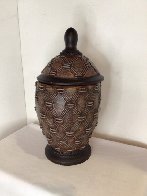 Bronze Ceramic Lidded Jar