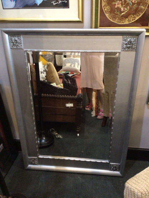 Silver Wood Mirror