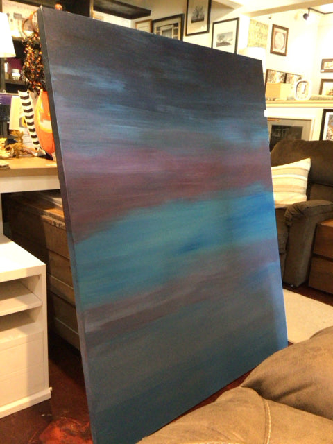 Modern Blue/Purple Stretched canvas
