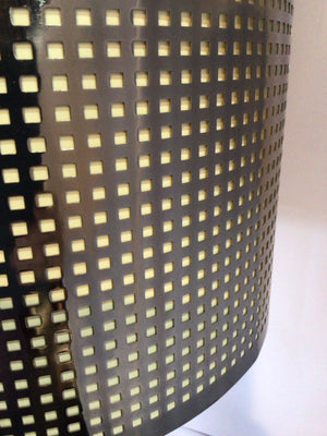 Silver Metal Geometric Lamp