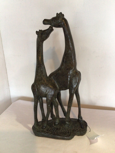 Green Stone Giraffe Statue