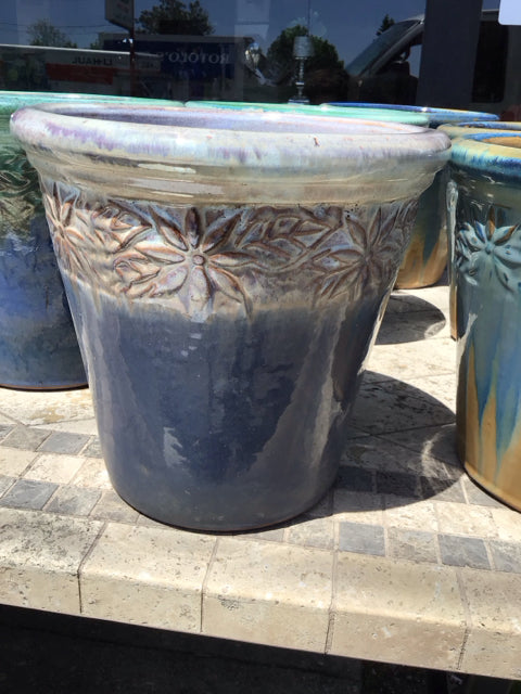 Blue Ceramic Planter