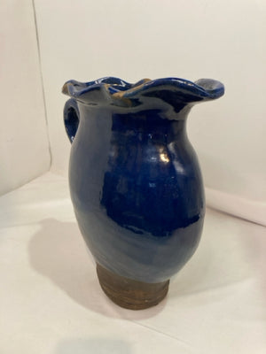 Blue Ceramic Pitcher