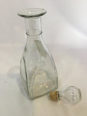 Vintage Clear Glass Decanter