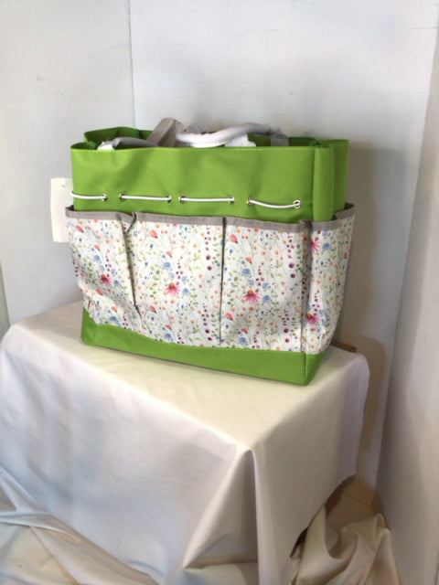 Green/Gold Floral Bag