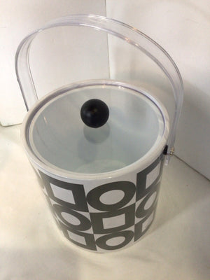 PSP Modern White/Black Ice Bucket