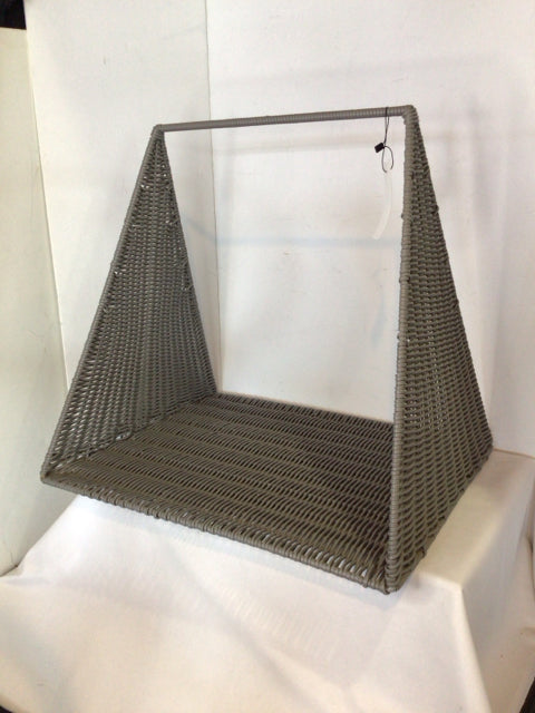 Gray Resin Basket