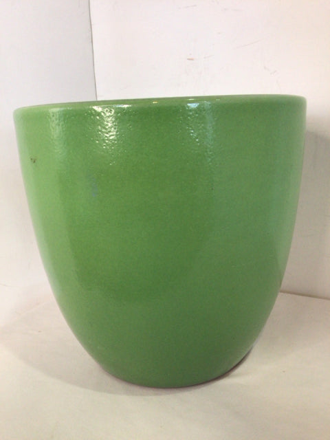 Green Ceramic Round Planter