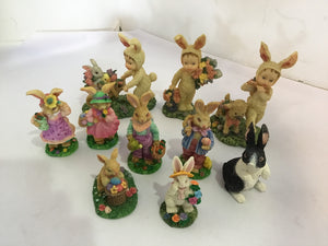 Easter Pastel Resin Bunnies Bag of Holiday Item