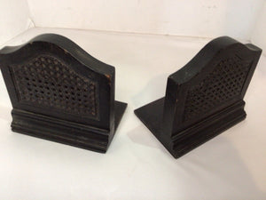 Brown Wood Book Ends