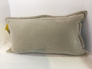 Beige Velvet Pillow