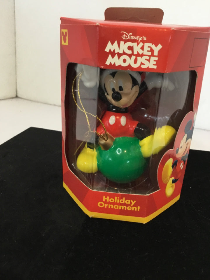 Christmas Multi-Color Resin Mickey Mouse Ornament Holiday Item