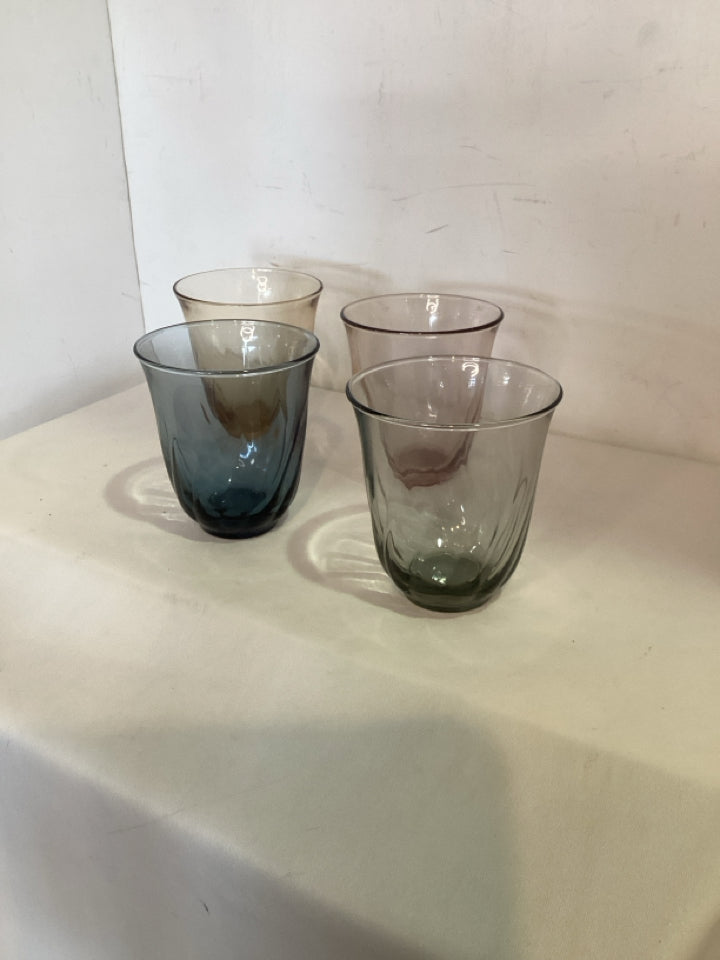 Tumbler Smoke Glass Set of 4 Glasses