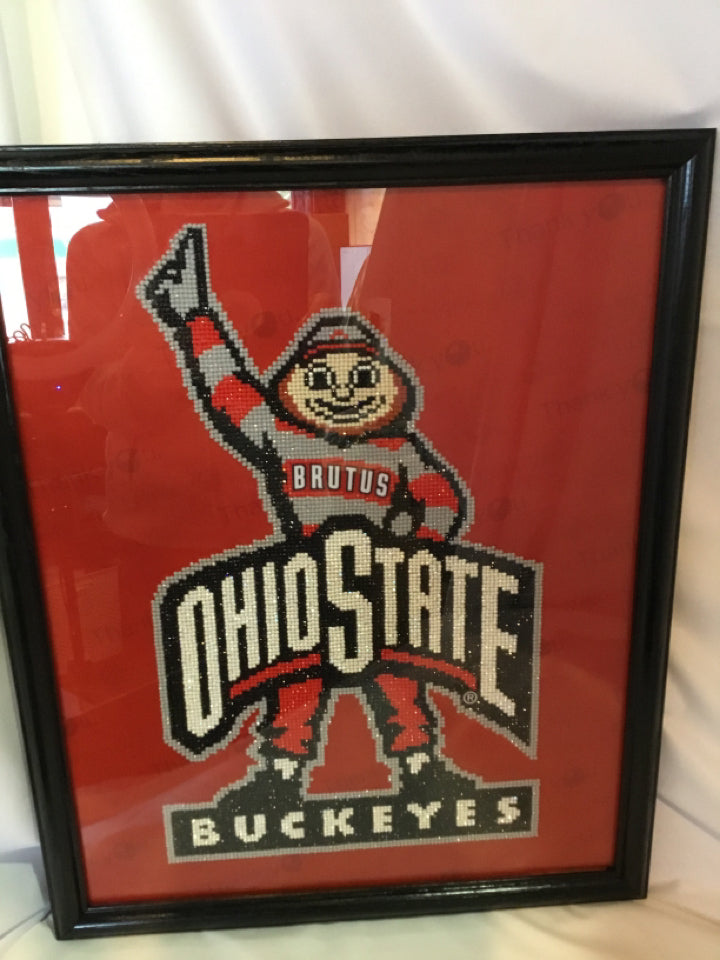 OSU Red Brutus Framed Art