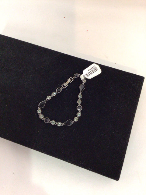 Black/Gray Rhinestone Bracelet