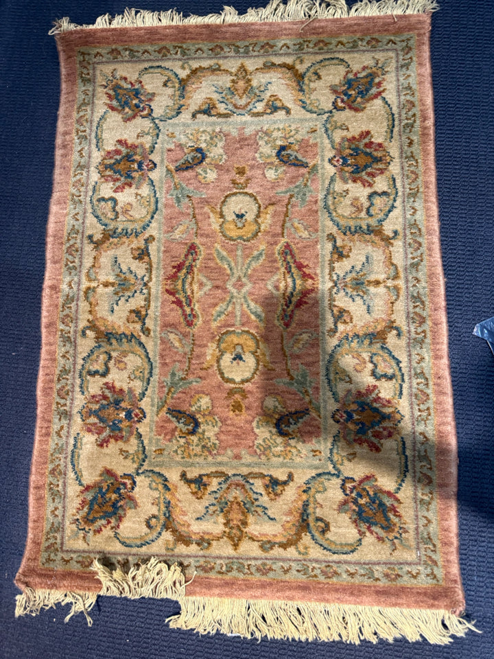 Wool Print Gold/Green Rug