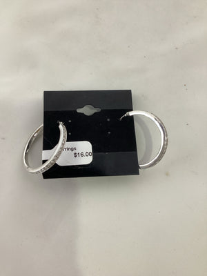 Silver/Purple Circle Earrings
