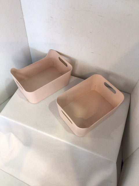 Pair Plastic Peach Organizer