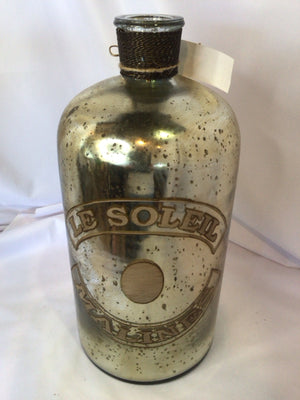 Silver/Gold Mercury Glass Bottle