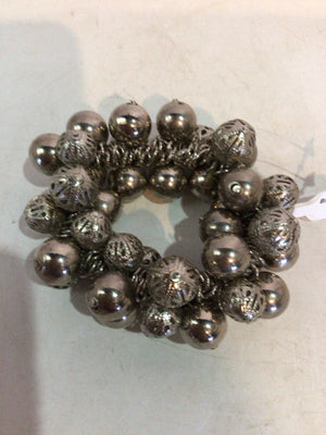 Silver Stretch Beads Bracelet