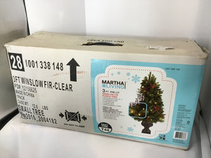 Martha Stewart Pre-Lit Green Christmas Tree Holiday Item