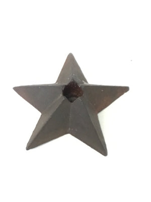 Vintage Rust Star Candle Holder