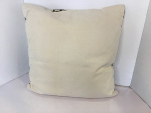 Multi-Color Cotton Embroidered Abstract Face Pillow
