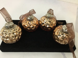 Cynthia Rowley Metallic Set of 4 Ornament