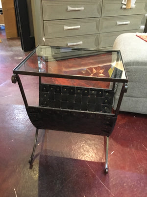 Glass/Metal Black Table