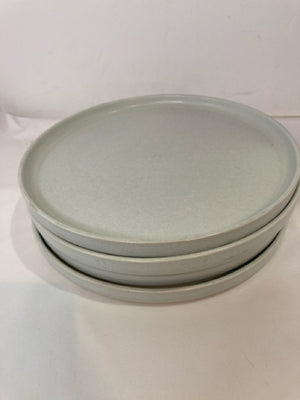 Crate & Barrel Set of 4 Gray Plate Set