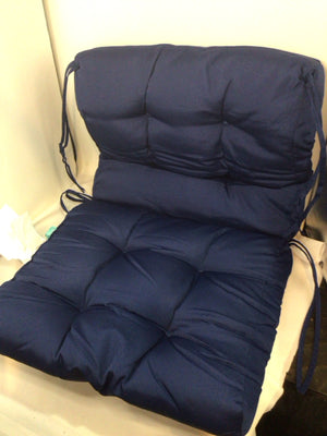 Blue Polyester Chair Cushion