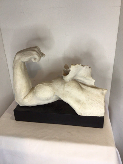 White/Black Plaster Arm Sculpture