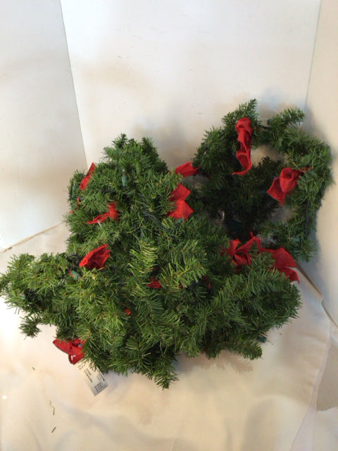 Garland Green Light up Bow Holiday Item