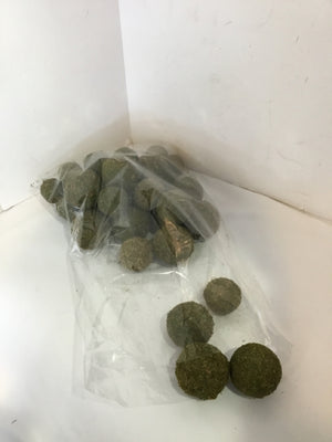 Decorative Green Styrofoam Mossy In Bag Ball