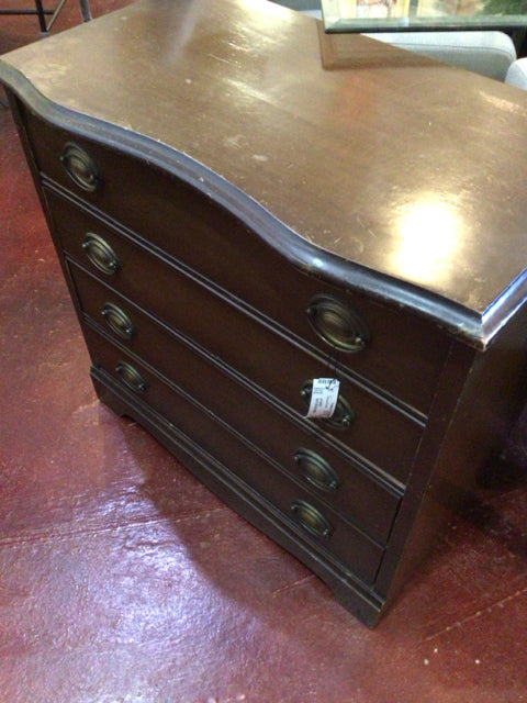 As Is Wood 4 Drawer Brown Dresser/Chest