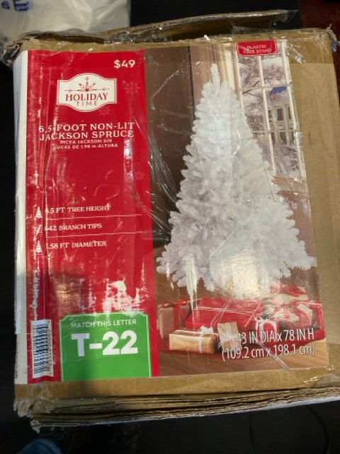 Christmas White Faux Christmas Tree Holiday Item