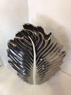 Silver Ceramic Vase