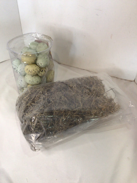 Bag of Pastel Grasses Eggs Decoration