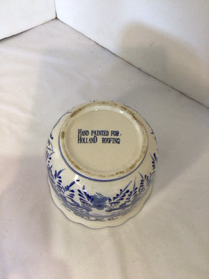 Blue/White Ceramic Planter