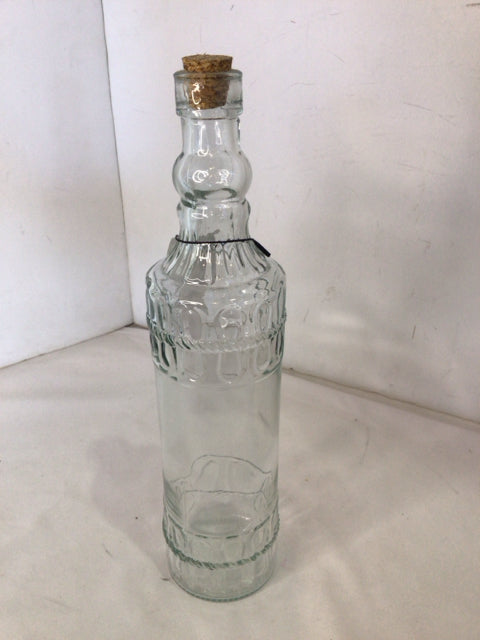 Vintage Clear Glass Bottle