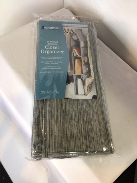 Closet Vinyl Hanging Gray Organizer