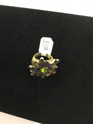 Sterling Silver Blue Rhinestone Ring