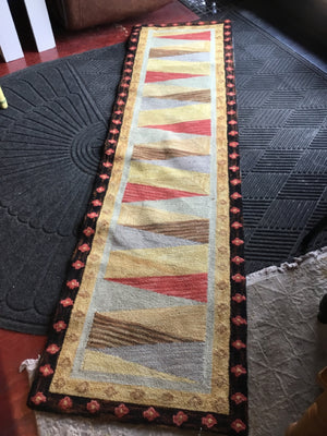 Garnet Hill Hook AS IS Runner Black/Multi Rug